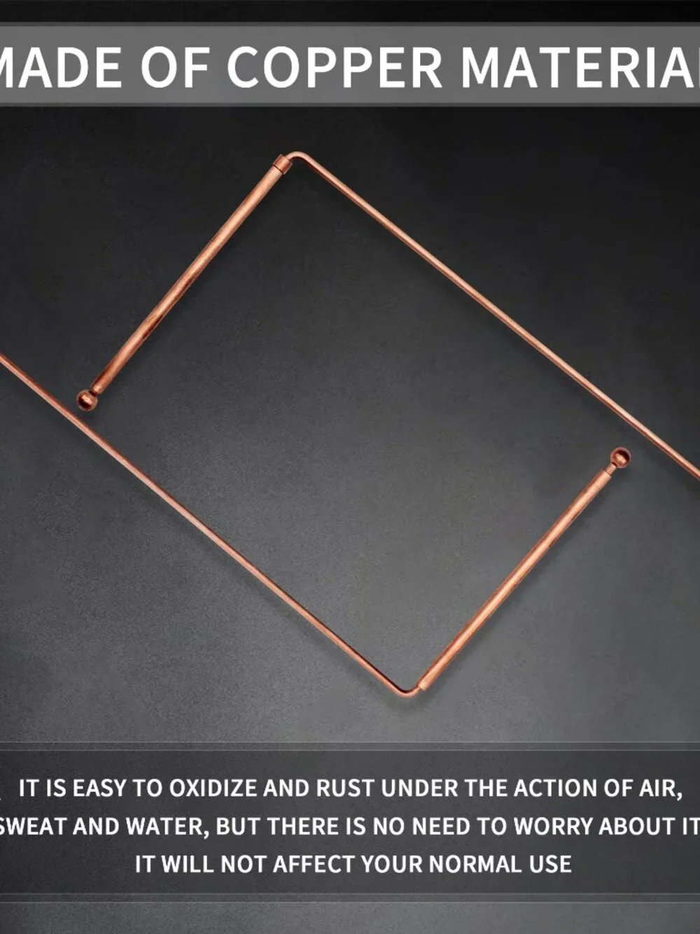 2X 99.9% Copper Dowsing Rod - Divining Rods with Box, Ghost Hunting, Water Divin
